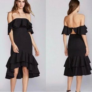 Free People Black The Sasha Dress NWT